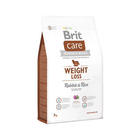 Сухой корм Brit Care Weight Loss Rabbit & Rice для собак с избыточным весом с кроликом и рисом - 3 кг