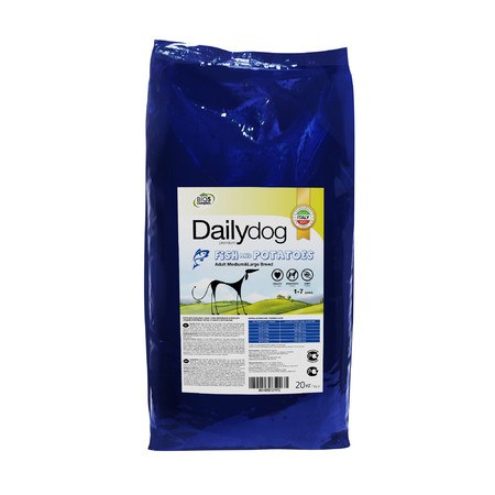 28320c000 Сухой корм Dailydog Adult Medium Large Breed для собак средних и крупных пород с рыбой и картофелем