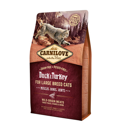 28333c000 Сухой корм Carnilove Duck & Turkey for Large Breed Cats для взрослых кошек крупных пород с мясом утки и индейки
