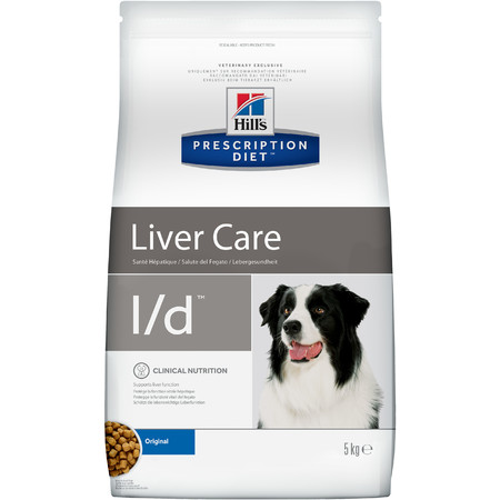 28349c000 Hill's Prescription Diet l/d Liver Care сухой диетический корм для собак для поддержания здоровья печени - 5 кг