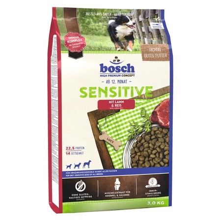 Сухой корм Bosch Sensitive Lamb & Rice для взрослых собак всех пород