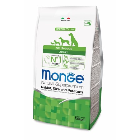 Сухой корм Monge Dog Speciality для собак всех пород кролик с рисом и картофелем - 2