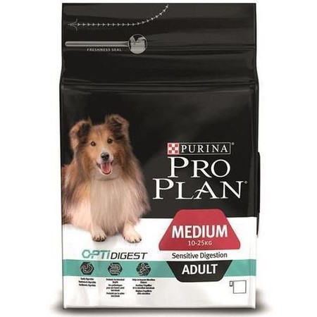 Purina PRO PLAN для взрослых собак средних пород с чувствительным пищеварением OPTIDIGEST с ягненком и рисом - 7 кг