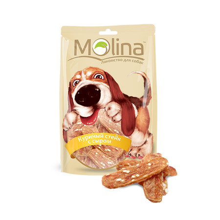 Molina для собак Куриный стейк с сыром