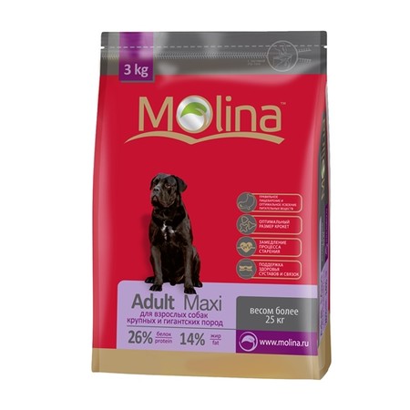 Molina Adult Maxi для взрослых собак крупных и гигантских пород - 3 кг