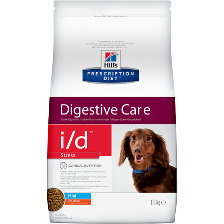 28693c000 Hill's Prescription Diet i/d Stress Mini Digestive Care сухой диетический корм для собак мелких пород для поддержания здоровья ЖКТ и при стрессе с курицей - 1