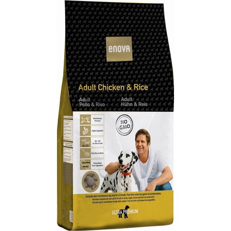Enova Adult Chicken & Rice для взрослых собак всех пород курица рис - 1