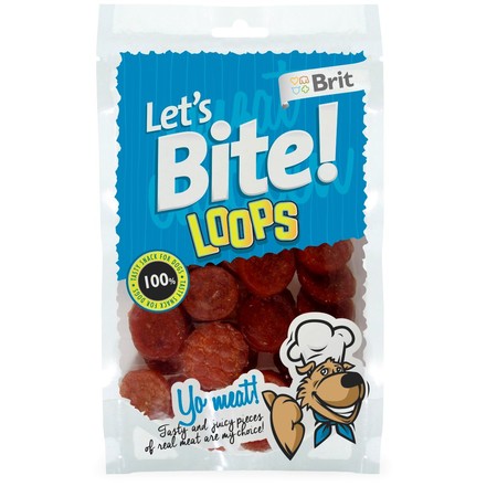 Лакомство для собак Brit Let's Bite Loops Колечки