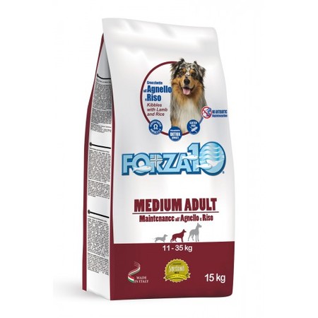 Forza10 Maintenance для взрослых собак средних пород из мяса ягненка и рисом - 15 кг