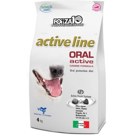 Forza10 Active Line для взрослых собак всех пород с проблемами ротовой полости и верхних дыхательных путей - 4 кг