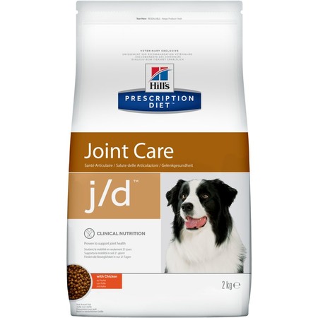 29685c000 Hill's Prescription Diet j/d Joint Care сухой диетический корм для собак для поддержания здоровья суставов с курицей - 2 кг