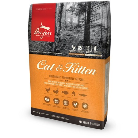 29711c000 Orijen Cat & Kitten сухой корм для кошек и котят всех пород и возрастов с цыпленком