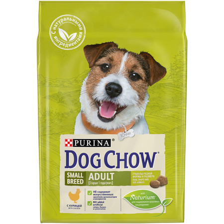 Сухой корм Purina Dog Chow для взрослых собак мелких пород от 1 года с курицей