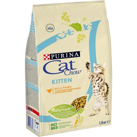 29729c000 Purina Cat Chow Kitten Chicken сухой корм для котят с домашней птицей - 1