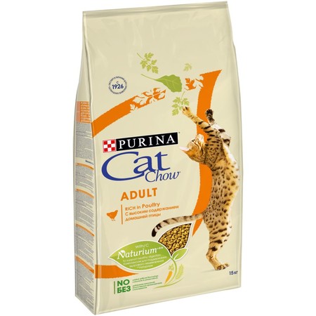 29732c000 Cat Chow Adult Poultry сухой корм для взрослых кошек с домашней птицей