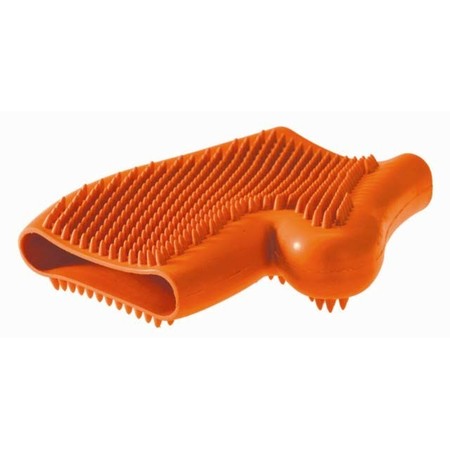 Hunter Smart резиновая перчатка для вычесывания шерсти оранжевая