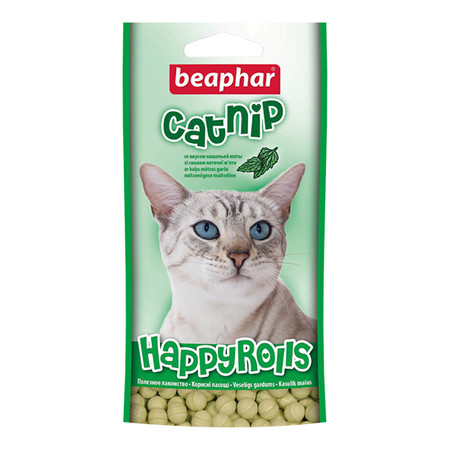 Beaphar Happy Rolls Catnip лакомство для кошек с кошачьей мятой - 80 шт