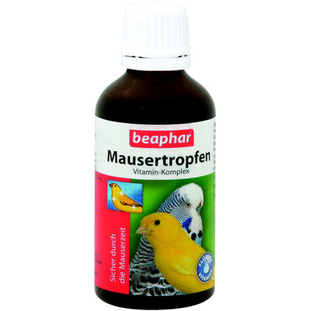 Beaphar Mausertropfen Витаминные капли для птиц в период линьки 50 мл