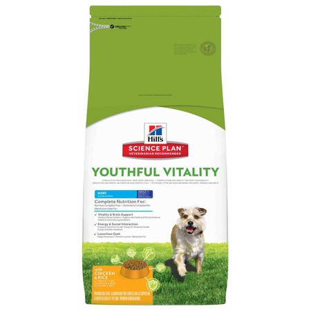 30357c000 Hill's Science Plan Youthful Vitality сухой корм для собак мелких пород старше 7 лет для борьбы с возрастными изменениями с курицей и рисом