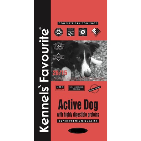 Kennels` Favourite Active Dog корм для взрослых собак со средним уровнем активности с птицей и рисом - 4 кг