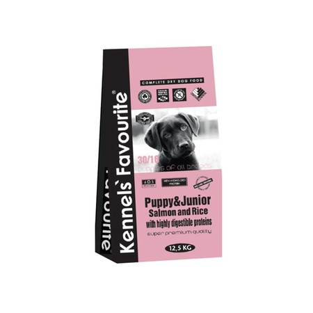 30379c000 Kennels` Favourite Puppy and Junior Salmon and Rice корм для щенков от 5 месяцев с лососем 3 кг