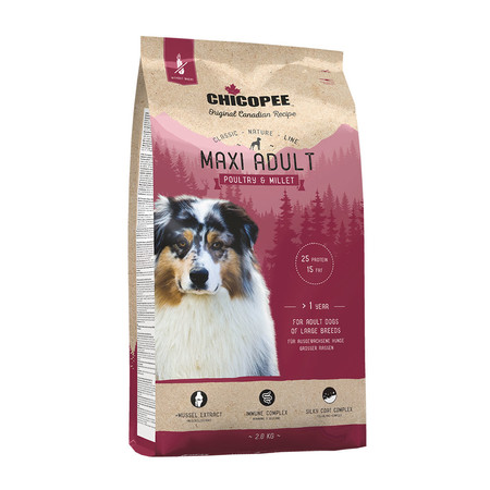 30416c000 Chicopee CNL Maxi Adult Poultry & Millet корм для взрослых собак крупных пород с птицей и просом - 2 кг