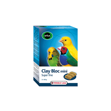 Versele-Laga минеральный блок для мелких птиц Orlux Clay Bloc mini с глиной 3х180 г