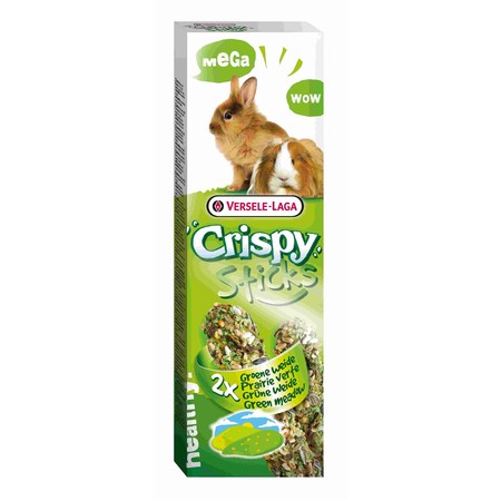 Versele-Laga палочки для кроликов и морских свинок Crispy МЕГА Зеленый луг 2 шт 70 г