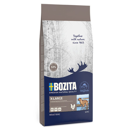 30602c000 Bozita X-Large сухой корм для собак крупных пород с нормальным уровнем активности с курицей - 12 кг