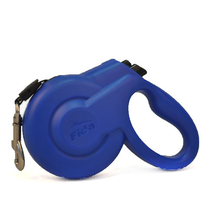 Fida Extendable Стильная рулетка 3м с выдвижной лентой для собак мелких пород голубая