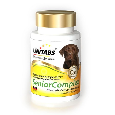 Unitabs SeniorComplex с Q10 для собак 100 таб