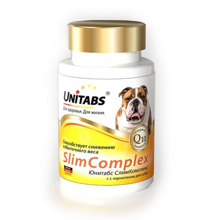 Unitabs SlimComplex с Q10 для собак 100 таб