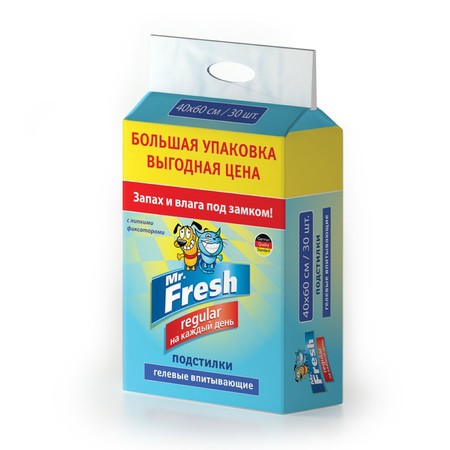 30757c000 Mr. Fresh Regular 40 х 60 Подстилки 30 шт