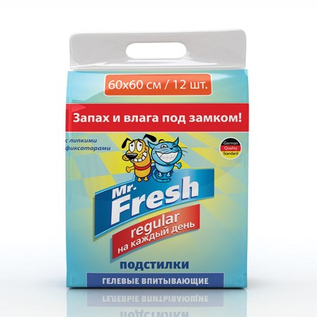 30758c000 Mr. Fresh Regular 60 х 60 Подстилки 12 шт