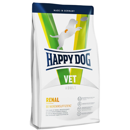Сухой диетический корм Happy Dog Renal для взрослых собак при заболеваниях почек - 1 кг