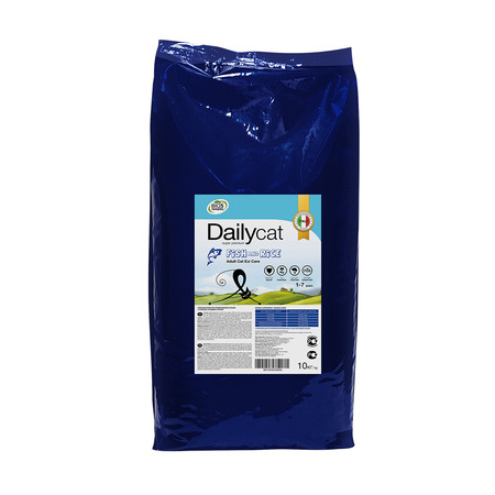30915c000 Cухой корм Dailycat Adult Exi Care Fish and Rice для взрослых привередливых кошек с сельдью