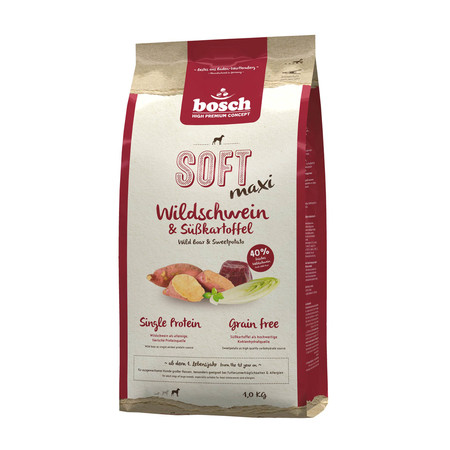 31026c000 Полувлажный корм Bosch Soft Maxi для взрослых собак крупных пород с чувствительным пищеварением
