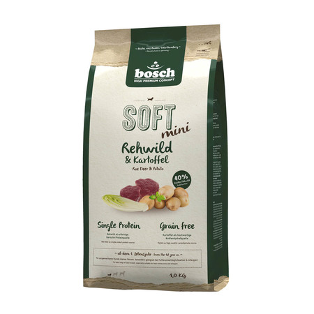 31028c000 Полувлажный корм Bosch Soft Mini для взрослых собак мелких пород с чувствительным пищеварением