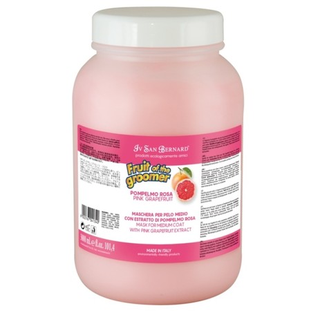 31157c000 Iv San Bernard Fruit of the Grommer Pink Grapefruit Восстанавливающая маска для шерсти средней длины с витаминами 3 л
