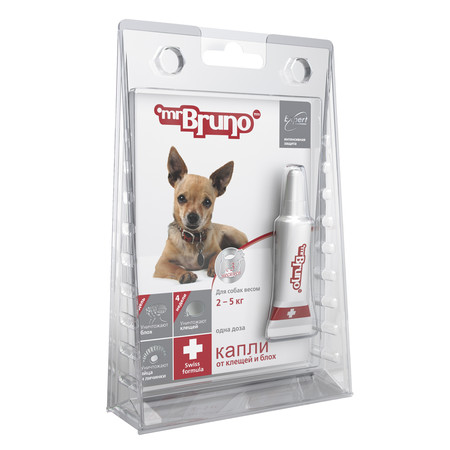 Mr. BRUNO Plus капли инсектоакарицидные для собак 2-5 кг
