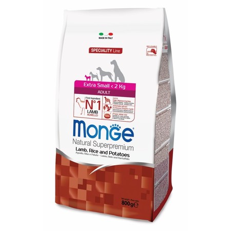 Monge Dog Speciality Extra Small сухой корм для взрослых собак миниатюрных пород с ягненком