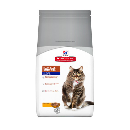 31453c000 Hill's Science Plan Hairball Control сухой корм для кошек старше 7 лет для выведения шерсти с курицей - 1