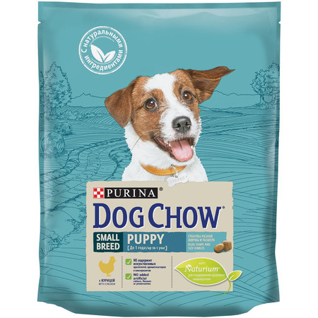 Сухой корм Purina Dog Chow для щенков мелких пород до 1 года с курицей - 800 г