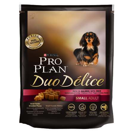 Purina Pro Plan Duo Delice сухой корм для взрослых собак мелких и карликовых пород с лососем и рисом - 700 г