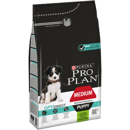 Purina Pro Plan сухой корм для щенков средних пород с чувствительным пищеварением с ягненком и рисом - 1.5 кг