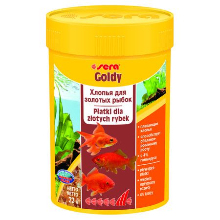 Sera Goldy Корм для золотых рыб в хлопьях - 100 мл