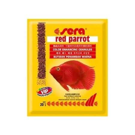 Sera Red Parrot корм для рыб вида красный попугай - 20 г