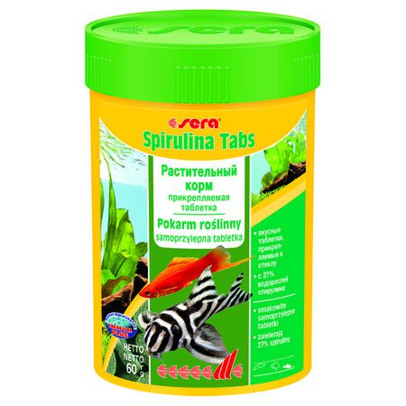 Sera Spirulina Tabs Корм для рыб растительный в таблетках - 100 мл