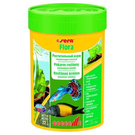Sera Flora Корм для рыб растительный в хлопьях - 100 мл