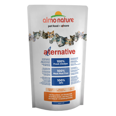 Almo Nature Alternative Adult Cat Chicken and Rice сухой корм для кошек с цыпленком и рисом - 0